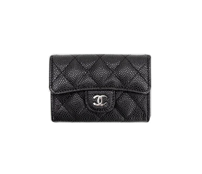 3위 CHANEL 샤넬 카드지갑 케비어 은장 A80799