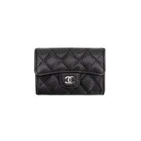 3위 CHANEL 샤넬 카드지갑 케비어 은장 A80799