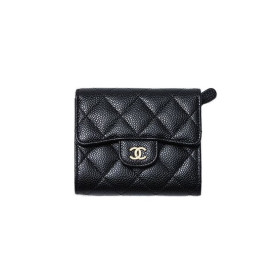1위 CHANEL 샤넬 클래식 캐비어 반지갑 11CM AS87005