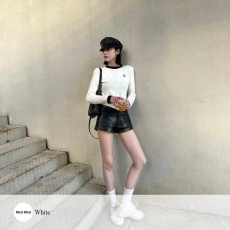 MIUMIU 미우미우 슬라브 긴팔 티셔츠