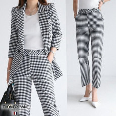 THOM BROWNE 톰브라운 7부 체크 정장셋트