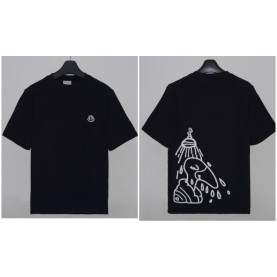 ●7월 판매 8위● MONCLER 몽클레어 고무패치 자수반팔 2COLOR