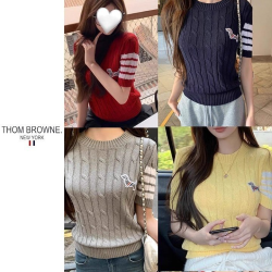 THOM BROWNE 톰브라운 도그 꽈배기 니트