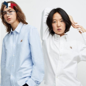MAISON KITSUNE 메종키츠네 옐로폭스헤드 솔리드 셔츠