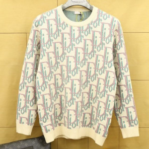 DIOR 디올 자카드 라운드 니트 스웨터