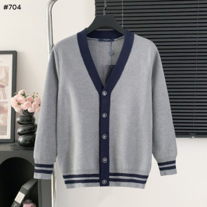 LOUIS VUITTON 루이비통 배색 포인트 브이넥 가디건