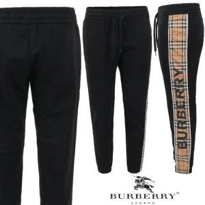 BURBERRY 버버리 노바 체크 레터링 트레이닝 팬츠