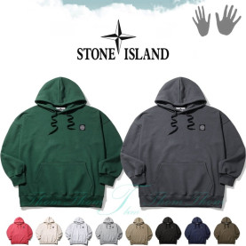 STONE ISLAND 스톤아일랜드 헤비 쭈리 빅 오버핏 후드
