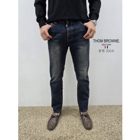 THOM BROWNE 톰브라운 스판 슬림 청바지