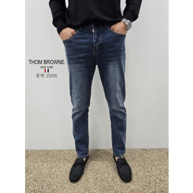 THOM BROWNE 톰브라운 스판 슬림 청바지