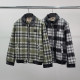 BURBERRY 버버리 캐시미어 레더 재킷