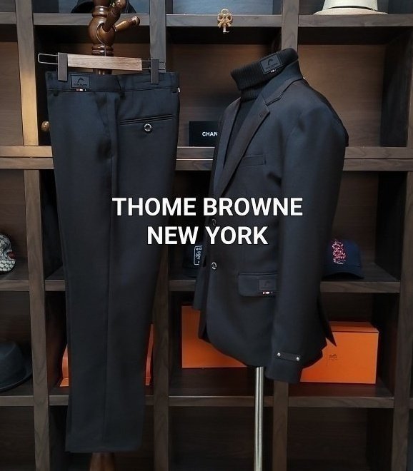 ●11월 판매 5위● THOM BROWNE 톰브라운 블랙 모던 런던 슈트 셋트