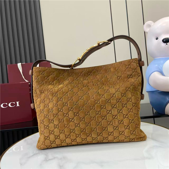 GUCCI 구찌 GG 스웨이드 스몰 숄더백 850926