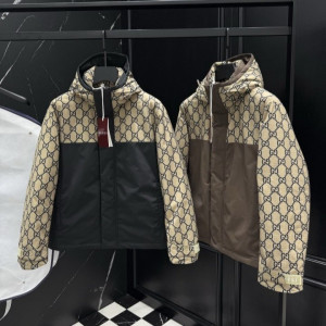 GUCCI 구찌 GG 캔버스 윈드 다운 자켓