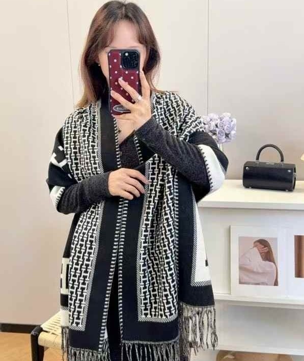 HERME 에르메스 캐시미어 숄 머플러