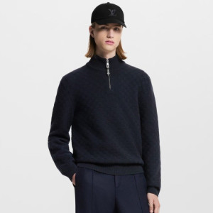 LOUIS VUITTON 루이비통  캐시미어 울 블렌드 하프 집업 풀오버