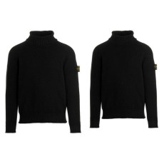 STONE ISLAND 스톤아일랜드 패치 울니트 터틀넥