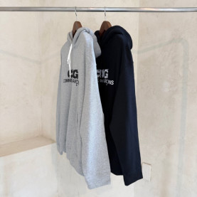 COMME DES GARCONS 꼼데가르송 로고 프린트 오버사이즈 후드