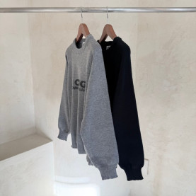COMME DES GARCONS 꼼데가르송 스툴 풀오버 크루넥 니트