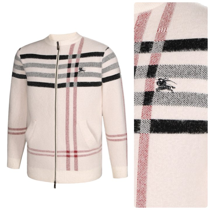 BURBERRY 버버리 클래식 체크패턴 집업니트 3COLOR