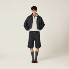 MIUMIU 미우미우 여성 크롭 블루종 자켓