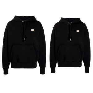 DOLCE&GABBANA 돌체앤가바나 밀라노 골드 기모 후드티