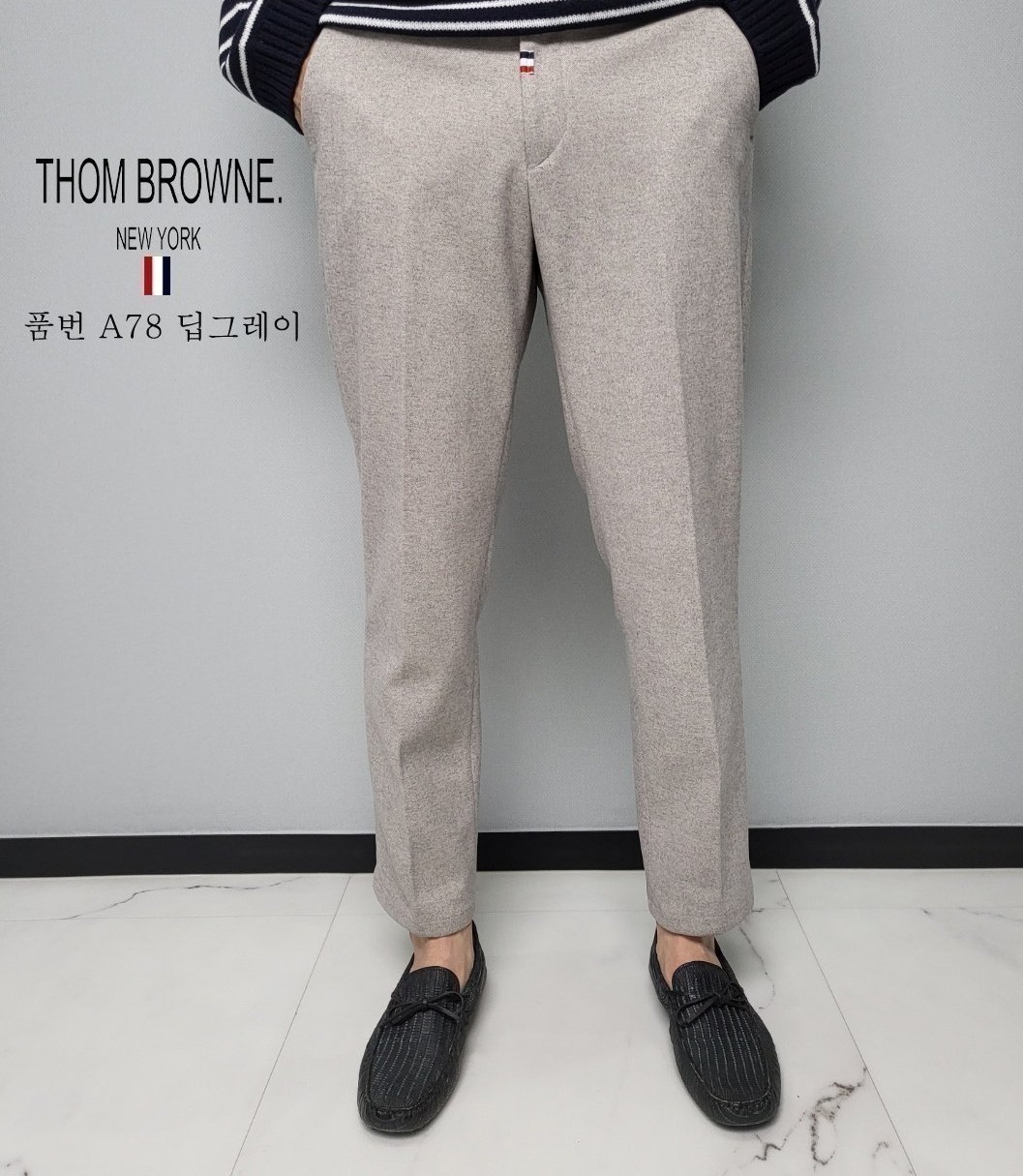 THOM BROWNE 톰브라운 기모 울 반밴딩 팬츠 4COLOR