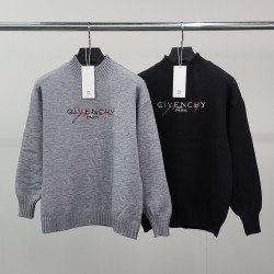 GIVENCHY 지방시 그라데이션 자수로고 울 반목 니트