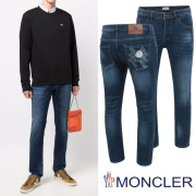 MONCLER 몽클레어 그레노블 멀티그래픽 융기모 슬림진