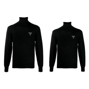 PRADA 프라다 밀라노 자수 터틀넥