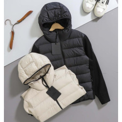 MONCLER 몽클레어 트리콧 패딩 니트 후드 집업