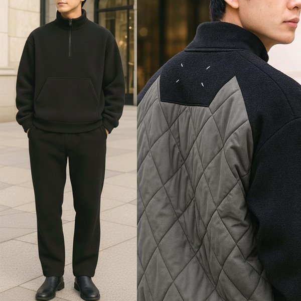 MAISON MARGIELA 메종마르지엘라 하프 집업 후리스 2COLOR