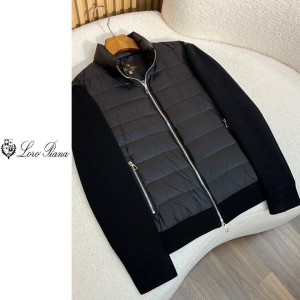LOROPIANA 로로피아나 캐시미어 혼방 니트 패딩 자켓 2COLOR