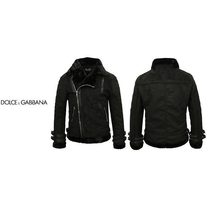 DOLCE&GABBANA 돌체앤가바나 올블랙 무스탕