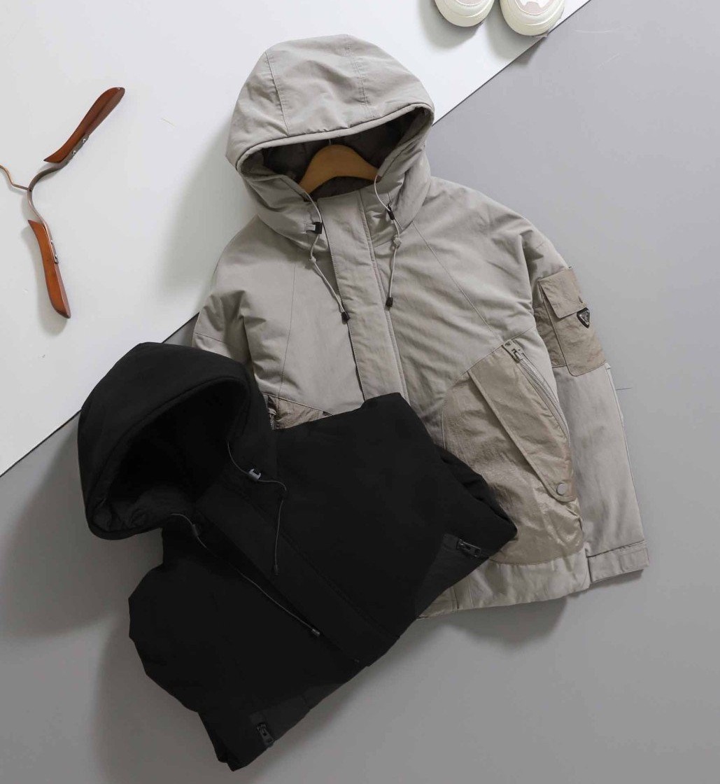 PRADA 프라다 포켓 레드탭 포인트 패딩 자켓