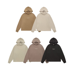 FEAR OF GOD 피어오브갓 에센셜 819 스몰 로고 플리스 후드 　