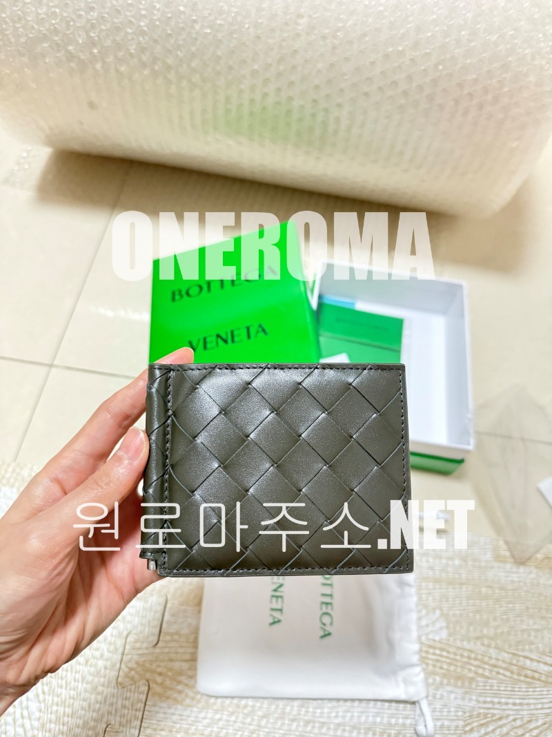 김*남 고객님 보테가베네타 인트레치아토 다크그린 머니클립