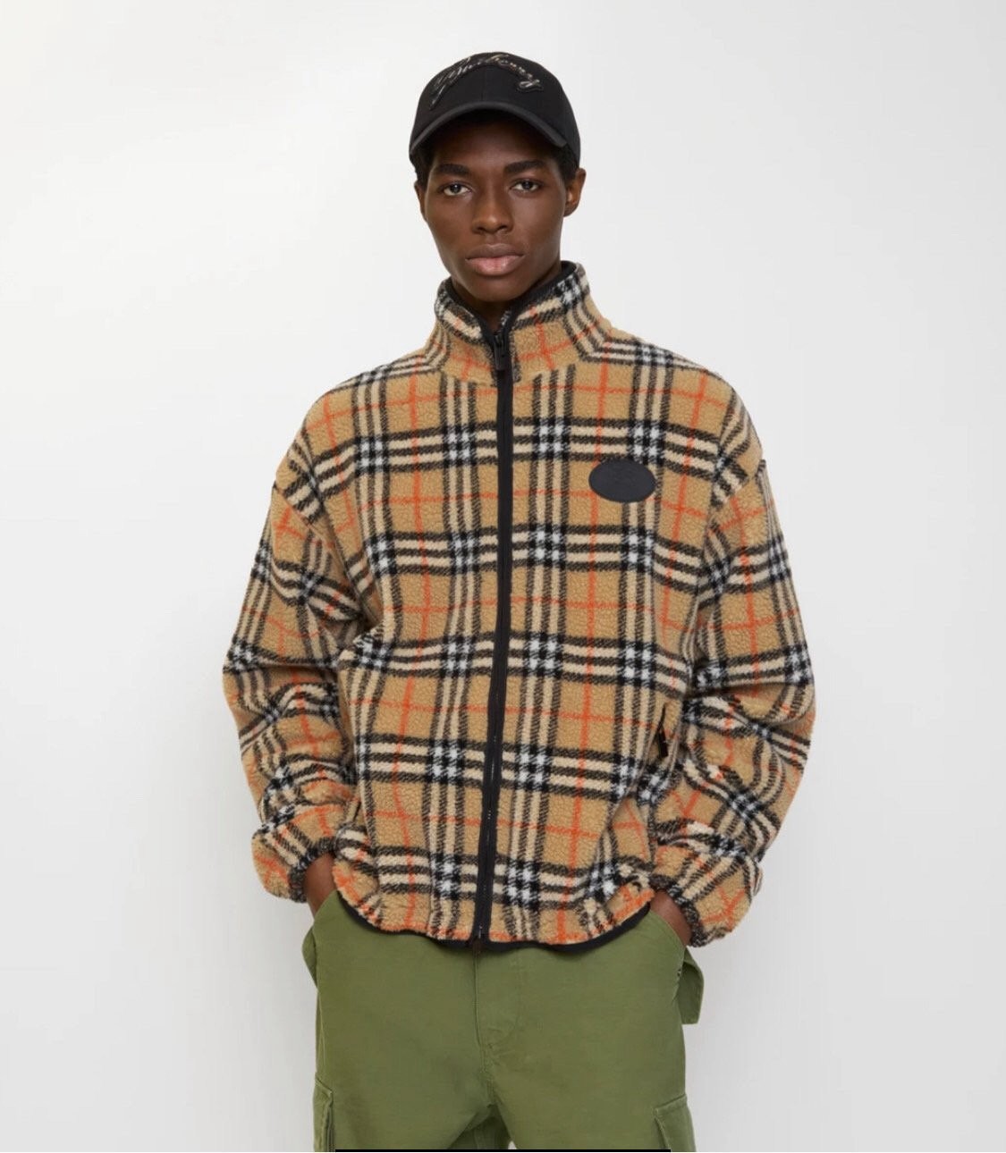 BURBERRY 버버리 울 캐시미어 플리스 자켓