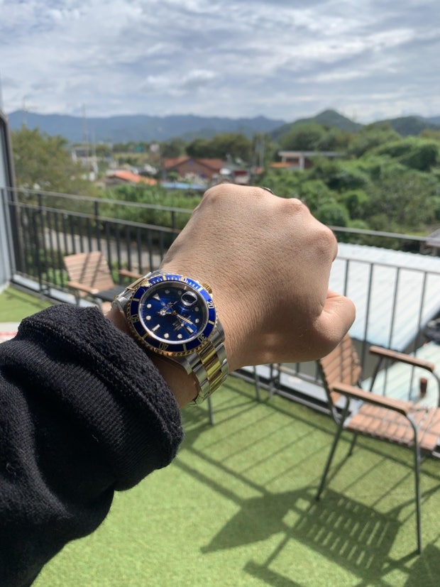 ●로렉스 서브마리너 청콤 40mm 스위스무브●