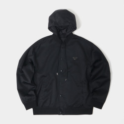 PRADA 프라다 후드 봄버 오버 자켓