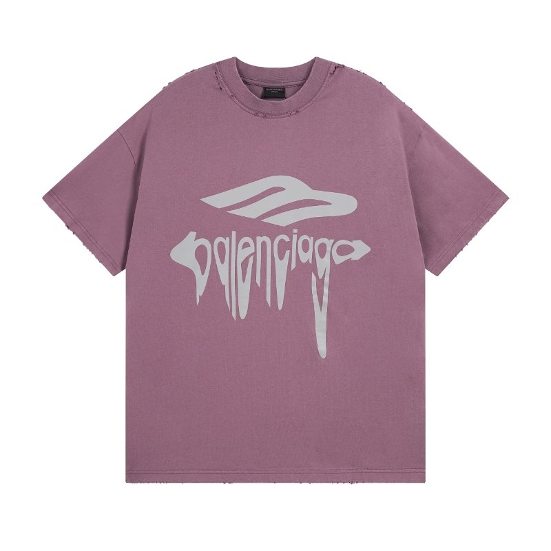 BALENCIAGA 발렌시아가 3251 3B 리퀴파이드 구제 워싱 반팔