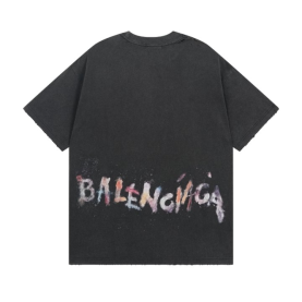 BALENCIAGA 발렌시아가 3255 네일 폴리쉬 구제 워싱 반팔