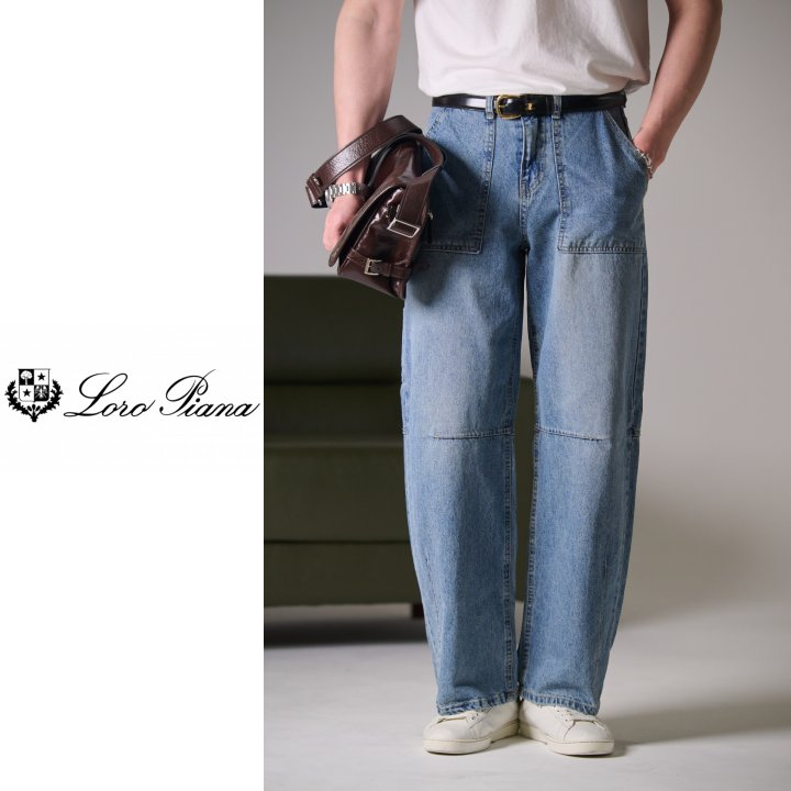 LOROPIANA 로로피아나 더디테일 시그니처 데님바지
