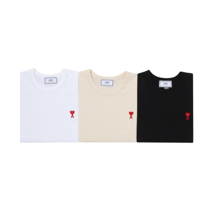 AMI 아미 미들 핸들 하트 반팔