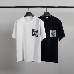 LOEWE 로에베 스퀘어로고 코튼 반팔티