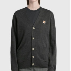 MAISON KITSUNE 메종키츠네 폭스헤드 V넥 가디건 4COLOR