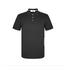 ●4월 판매 15위● THOM BROWNE 톰브라운 사이드립 사선 카라 반팔 2COLOR