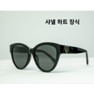 CHANEL 샤넬 하트 장식 선글라스