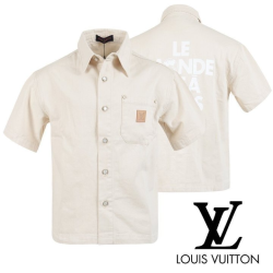 LOUIS VUITTON 루이비통 스태프 유니폼 데님 반팔 남방