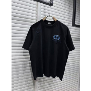 DIOR 디올 데님패치 데미지 자수반팔 2COLOR